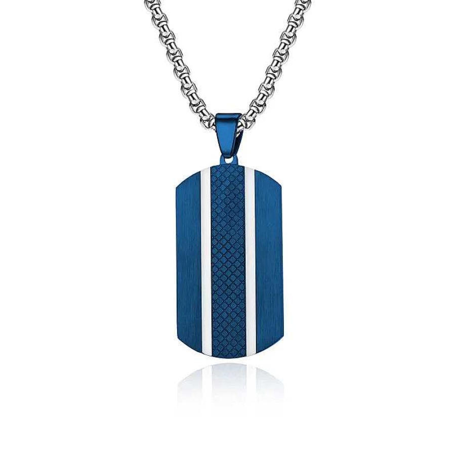 Mens Chains Salty | Jacob Blue Pendant