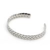 Mens Bracelets Salty | Snakeskin Silver Cuff Bracelet