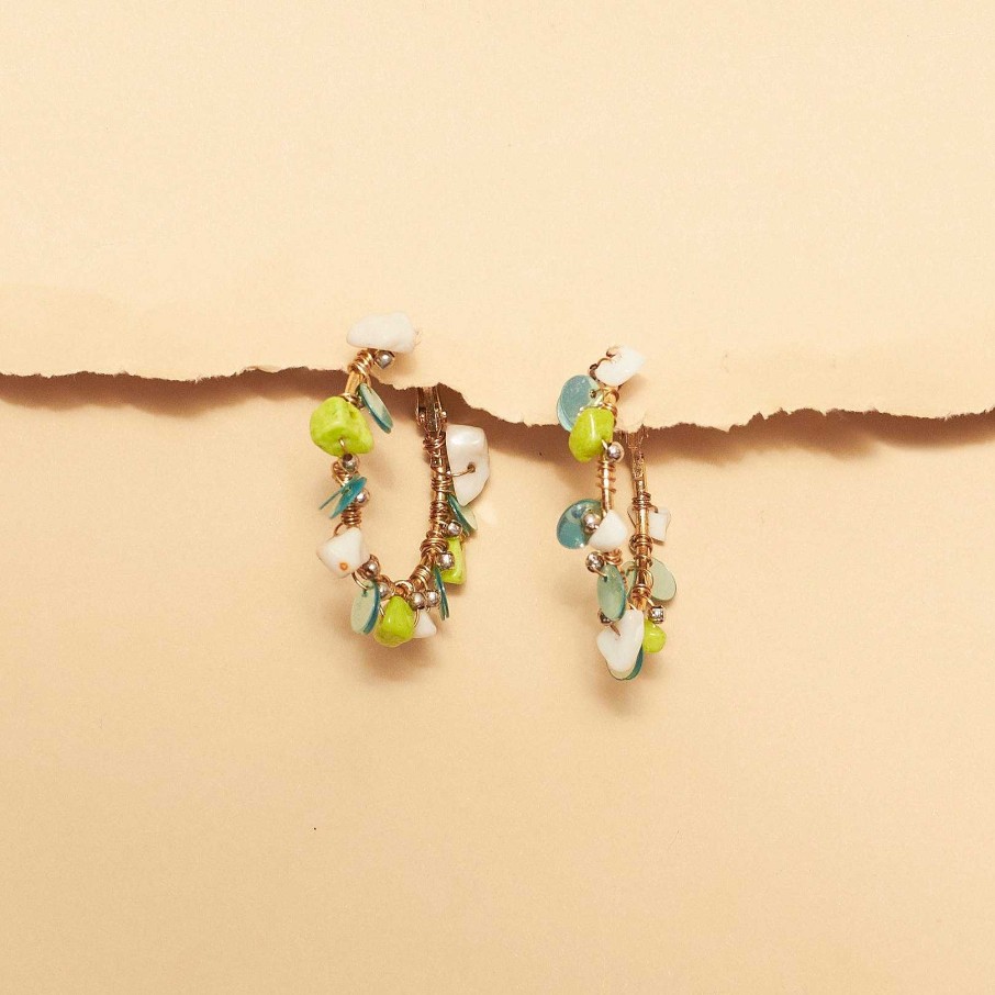 Earrings Salty | Seashell Cascade Hoops