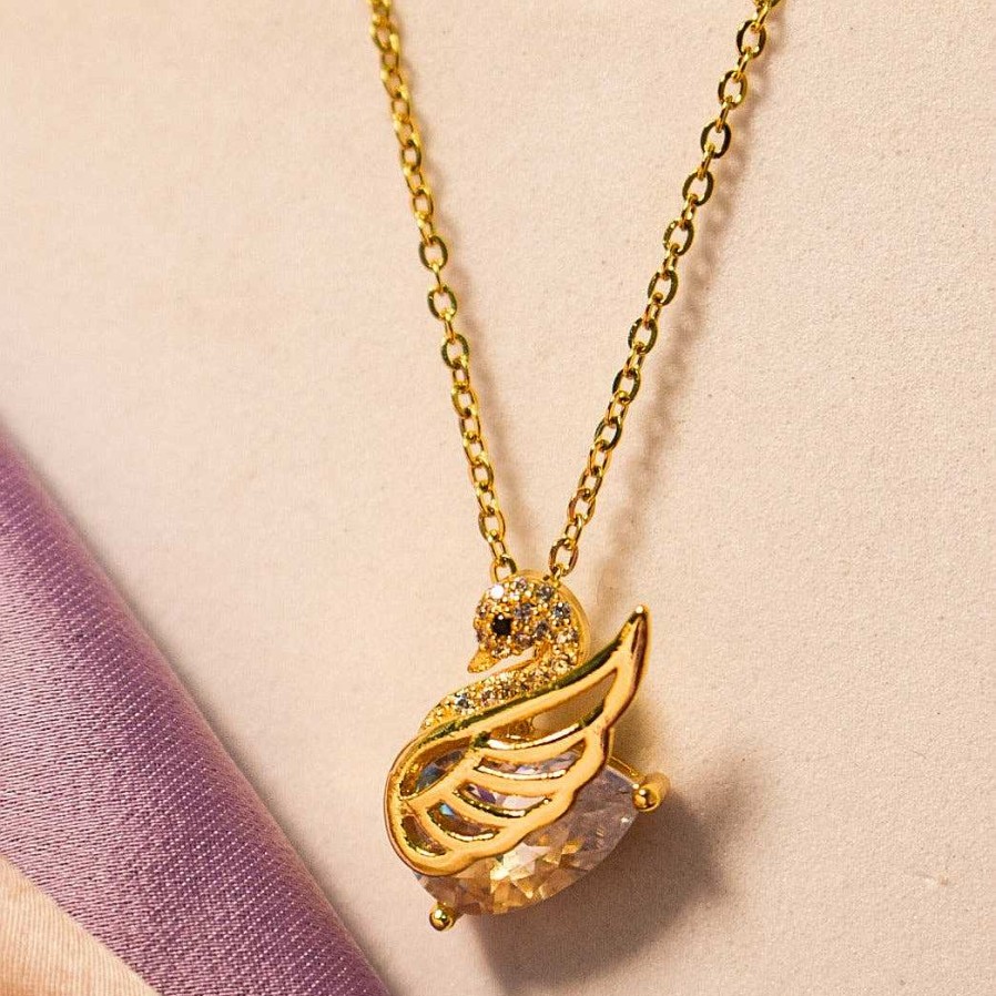 Necklaces Salty | Swan Lake Elegance Necklace