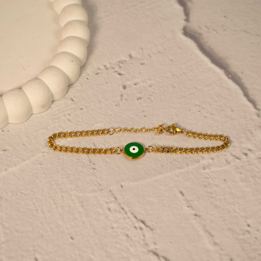 Bracelets Salty | Green Guardian Gaze Bracelet