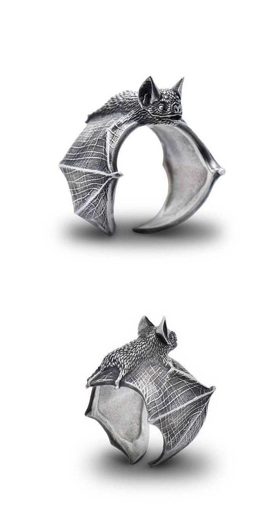 Rings Salty | Spooky Bat Silver Ring