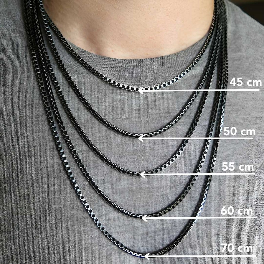 Mens Chains Salty | Silver Artisan Chain