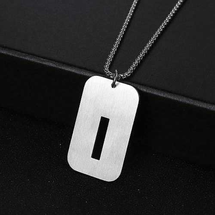 Mens Chains Salty | Dainty Alphabet Pendants