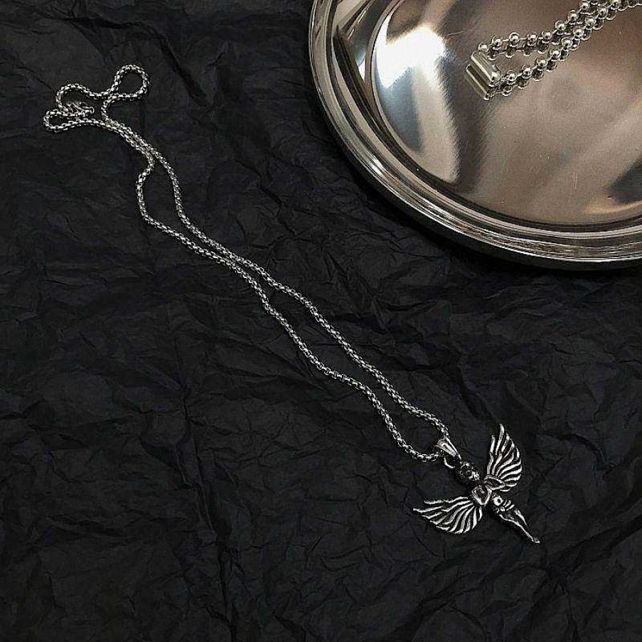 Mens Chains Salty | Greek Angel Silver Chain