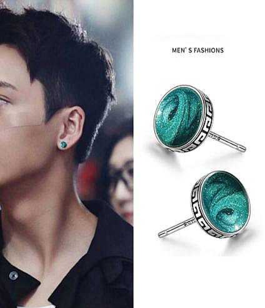 Mens Earrings Salty | Feeling Blue Studs