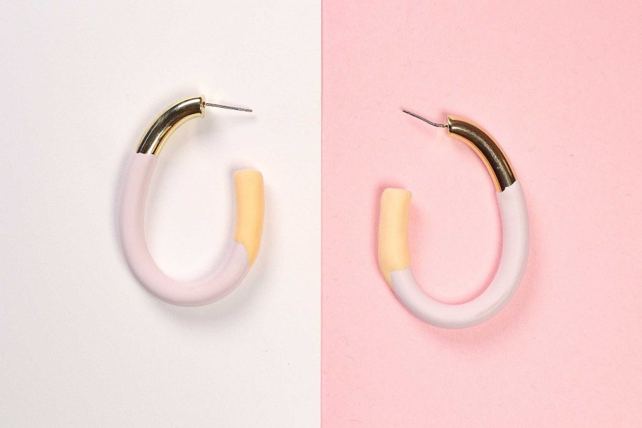 Earrings Salty | Pastel Mixed Tube Hoop Earrings