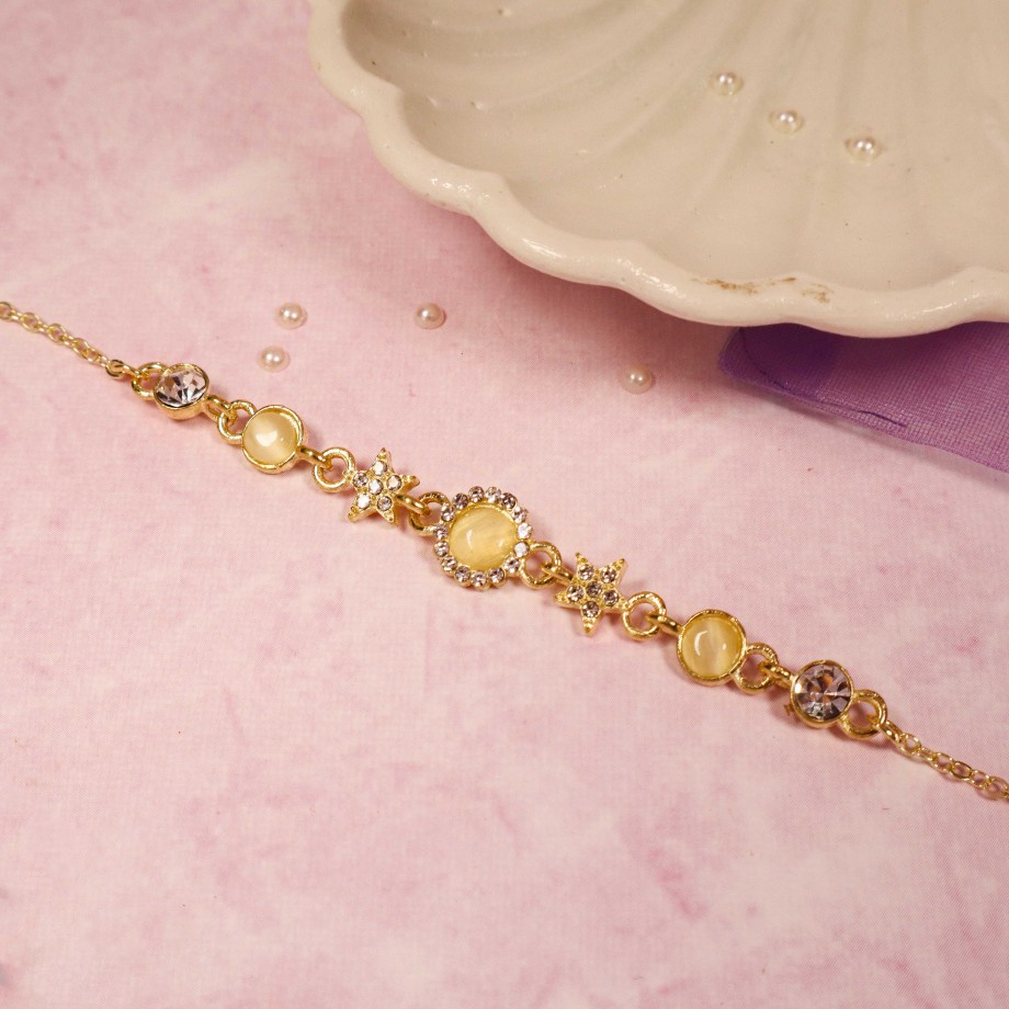 Bracelets Salty | Vintage Citrine Elegance Bracelet