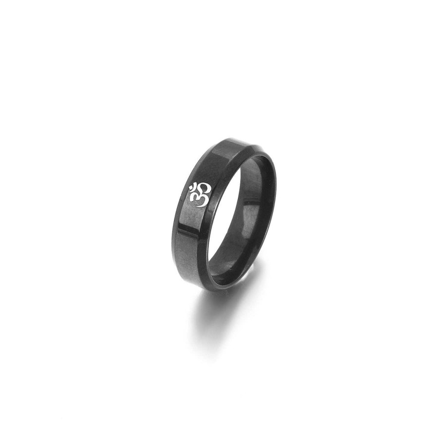 Mens Rings Salty | Om Essence Black Ring