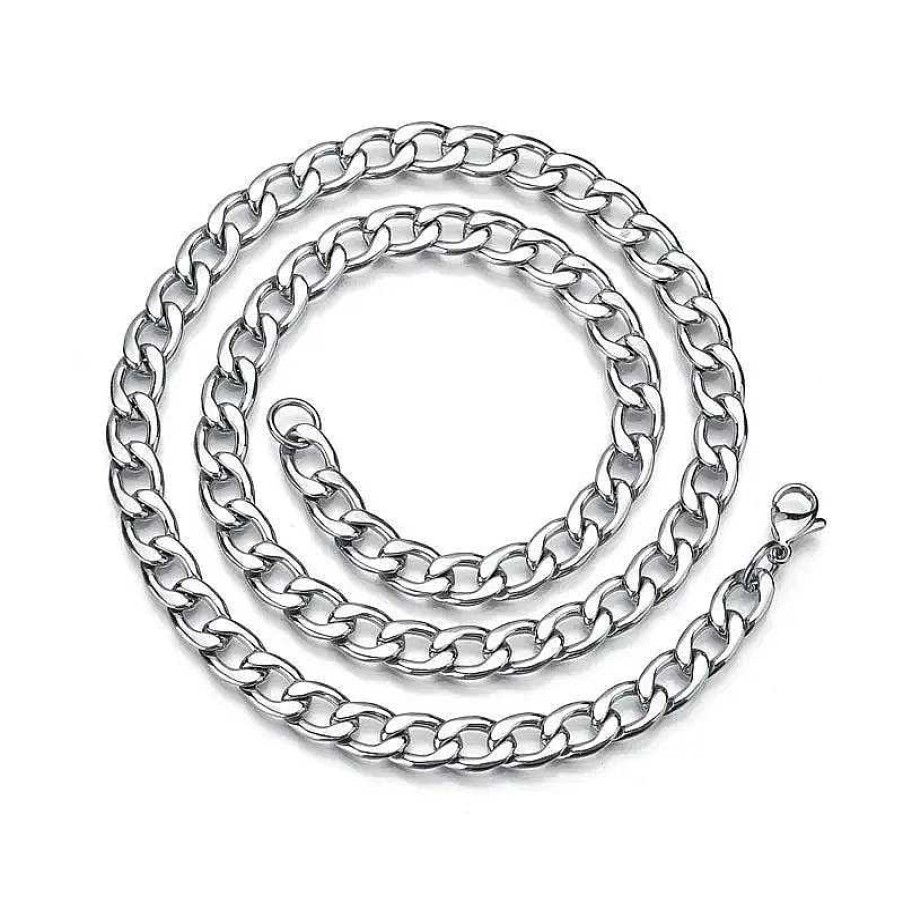 Mens Chains Salty | Punk Silver Thick Chain