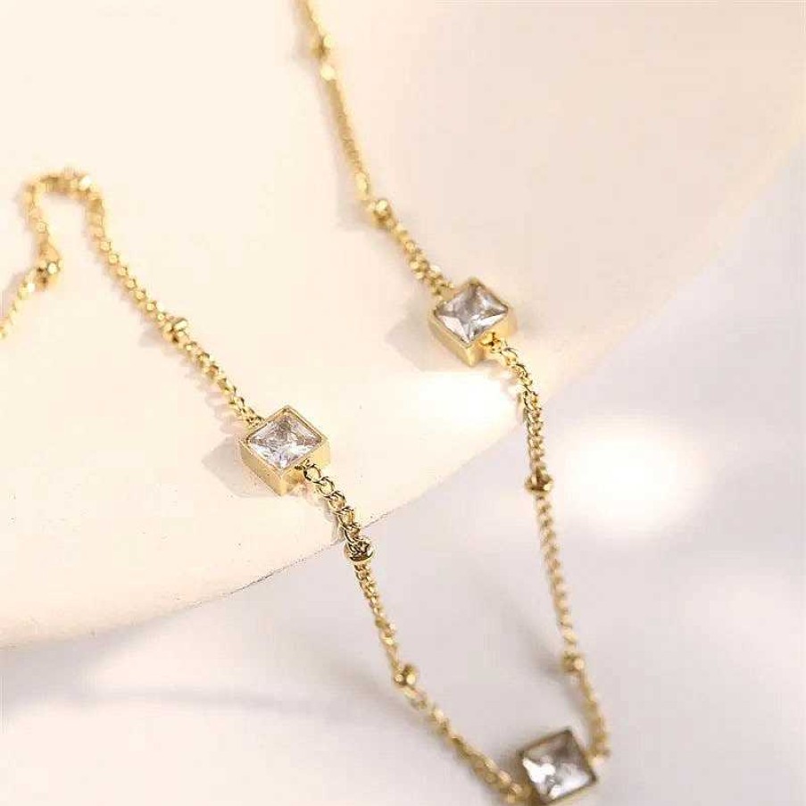 Necklaces Salty | Supercali Diamond Necklace - Gold