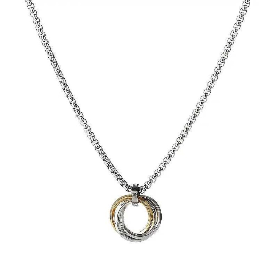 Mens Chains Salty | Greca Multi Ring Silver Chain