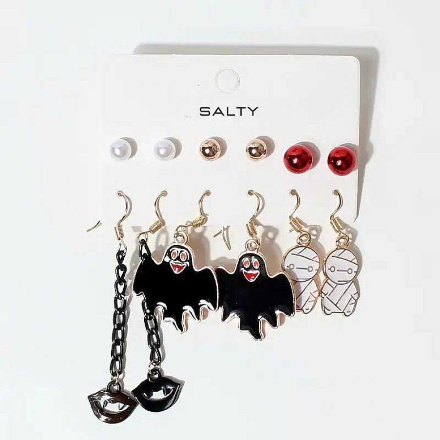 Earrings Salty | Set Of 6 Maleficent Earring Combo