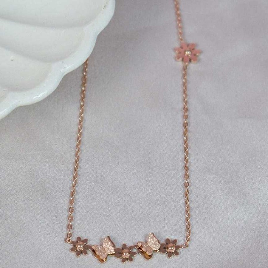 Necklaces Salty | Frivole Golden Necklace