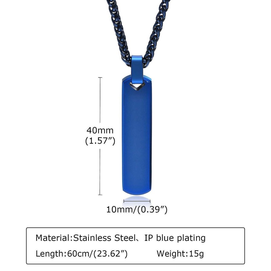 Mens Chains Salty | Contemporary Edge Chain - Blue