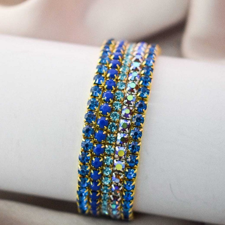 Bracelets Salty | Icy Sapphire Stackable Bands (Set Of 5)