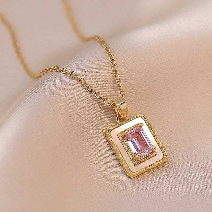 Necklaces Salty | Sublime Pink Sophistication Necklace