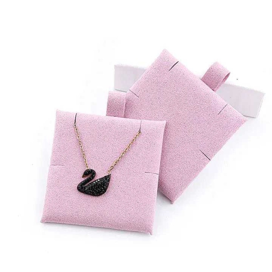 Necklaces Salty | Black Night Studded Swan Necklace