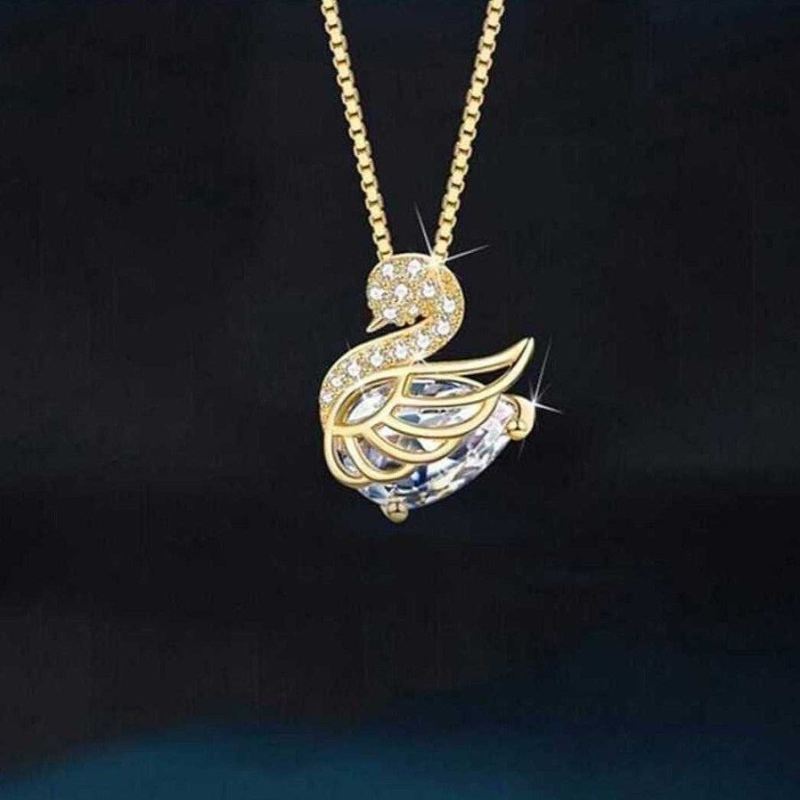 Necklaces Salty  Heartbound Swan Beauty Necklace – Bestchery