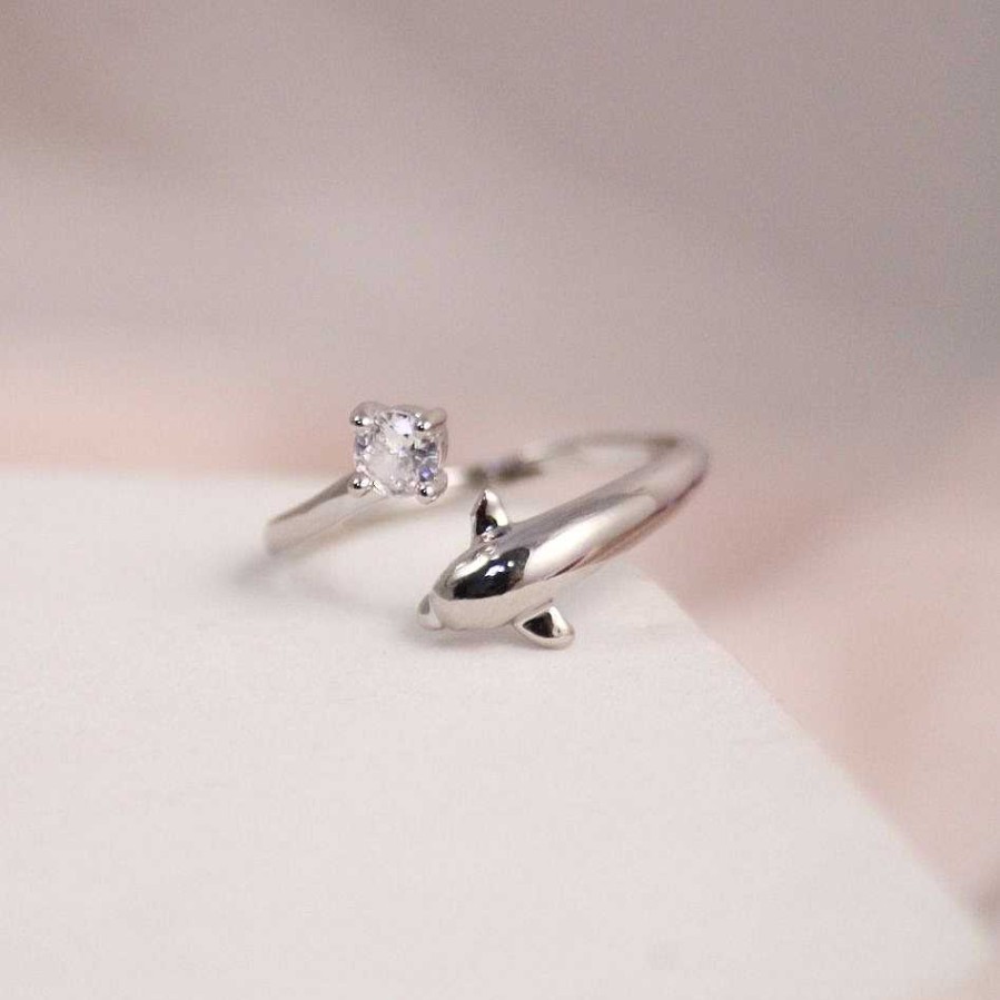 Rings Salty | Cute Dolphine Silver Band